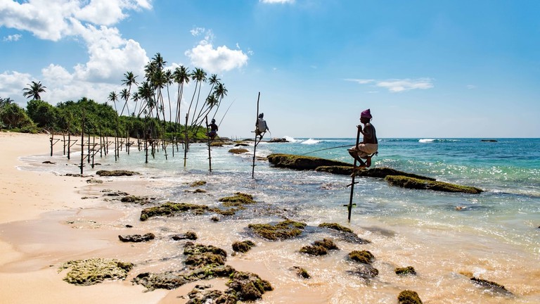 See the stilt fishermen in Koggala